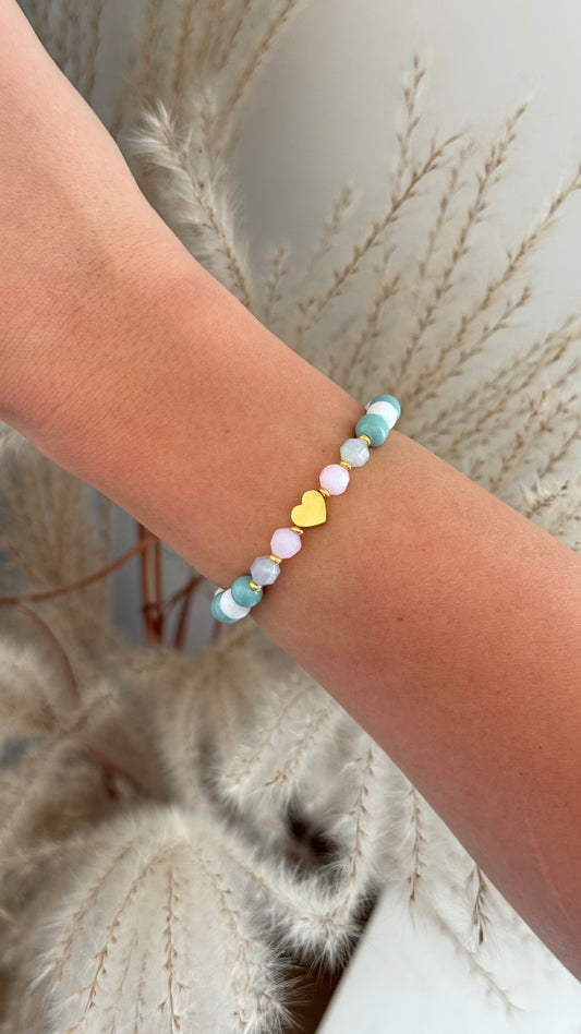 Bransoletka Heart of Amazonite