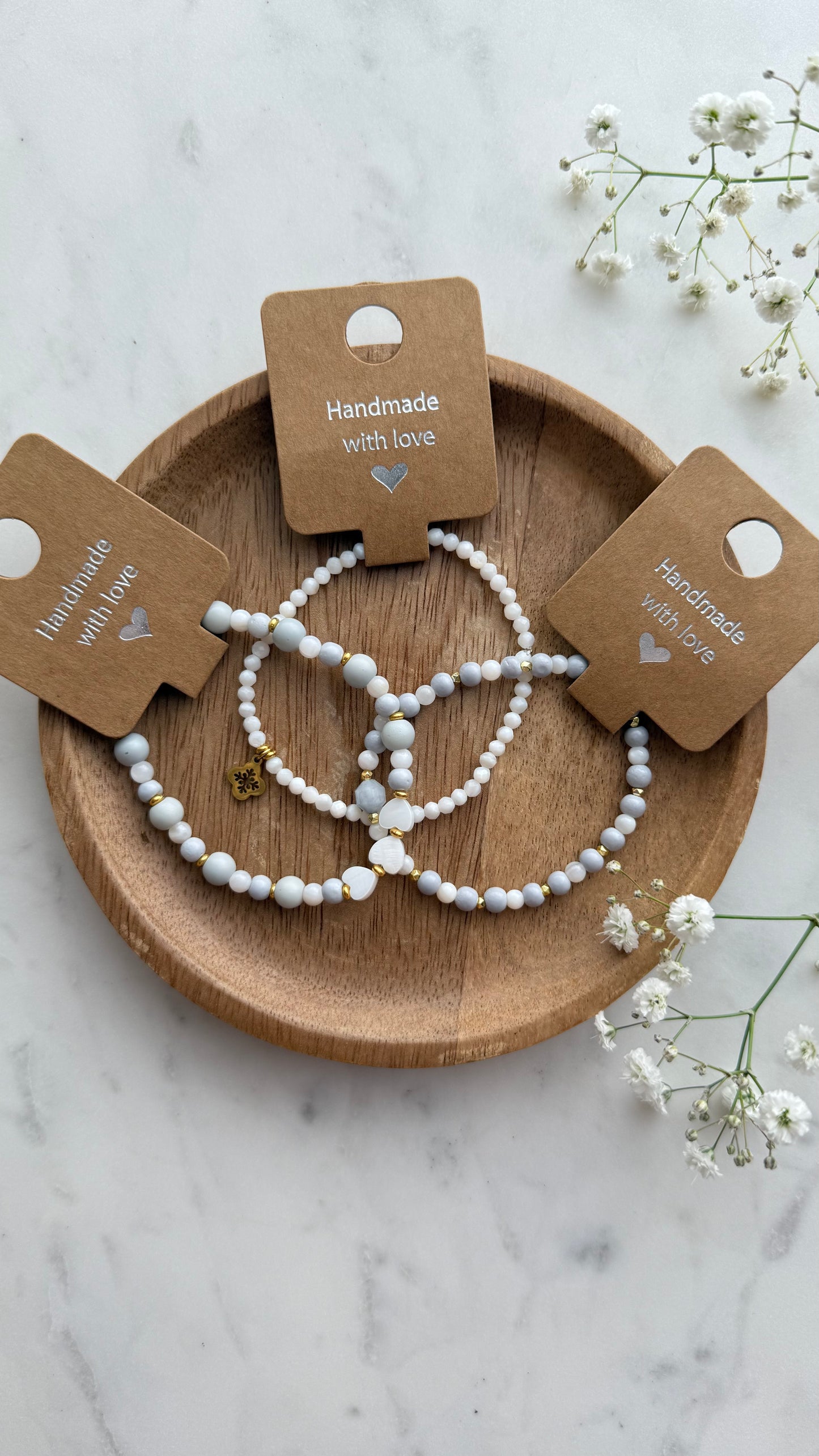 Bransoletka White Heart