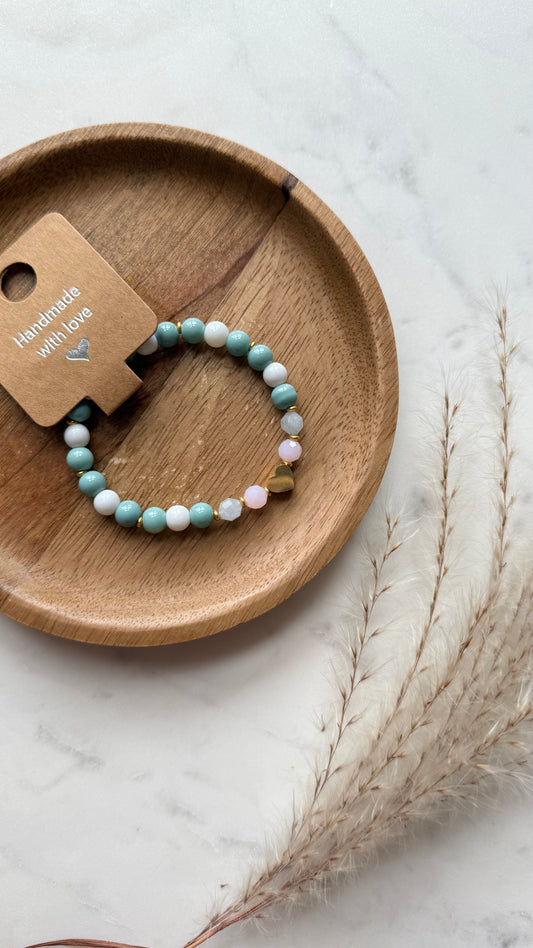 Bransoletka Heart of Amazonite